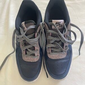 Nike Air Force 1 Low Navy with Pink Accents